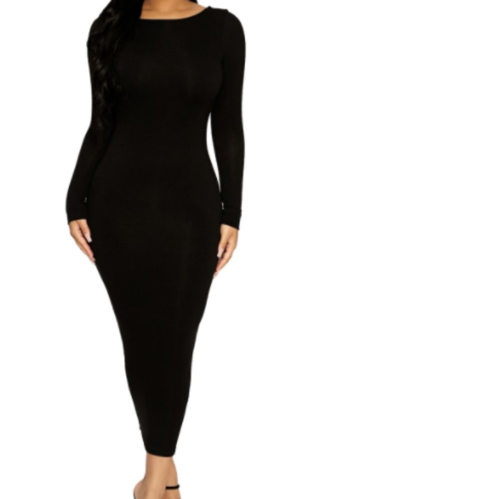 Naked Wardrobe Size Small Black Timeless Dress
